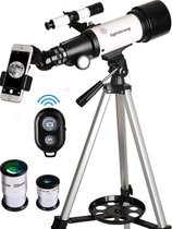 SightStrong Original Telescoop - 275x Zoom - 70/400 mm - Sterrenkijker - Draagtas - Smartphone Adapter - Draadloze afstandsbediening Telescoop - oculair - sterrenkijker