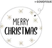 25x sluitsticker Merry Christmas | sluitsticker Kerstmis | 1 Design | 40 mm | Naametiketten | Stickers | Kerst stickers | Kerst | Kerstmis | Kerstmis | sluitstickers