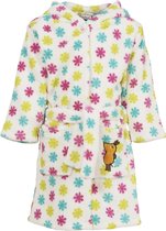 Playshoes - Fleece badjas met capuchon - 'de muis' - bloemen - maat 110-116cm