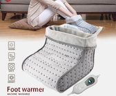 WIPI Elektrische Voetenwarmer - Voetenzak met Timer en Overhittingsbeveiliging - Wasbaar - Synthetisch Wol en Microplush - 100W - Volwassenen/Dames/Heren - Grijs
