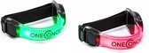 oneConcept Reflecterende armbanden voor jogging , fiets , triathlon - Set van 2 - Veiligheidsband - LED clip - Hardlop verlichting - Weerbestendig