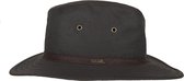 Hatland - Stoffen hoed voor heren - New Zealand - Bruin - maat XL (61CM)