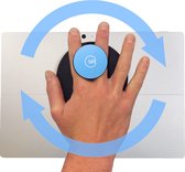 Velcro G-Hold Tablethouder - Popsocket – Ipad Houder – E-reader Houder – zwart - blauw