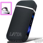 LITTA Plasma Aansteker MAT ZWART - Vuurwerk aansteker - wind aansteker - windproof - Stormaansteker - turbo - Elektrisch - Jet aansteker -torch - dubbel arc - usb oplaadbaar - sigaren aanstek