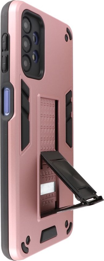 Étui Samsung Galaxy A32 5G - Étui rigide Tough Armor - Étui pour téléphone avec fonction de support - Couverture arrière Bestcases - Rose
