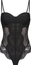 Hunkemöller Dames Lingerie Body Cora - Zwart - maat B90