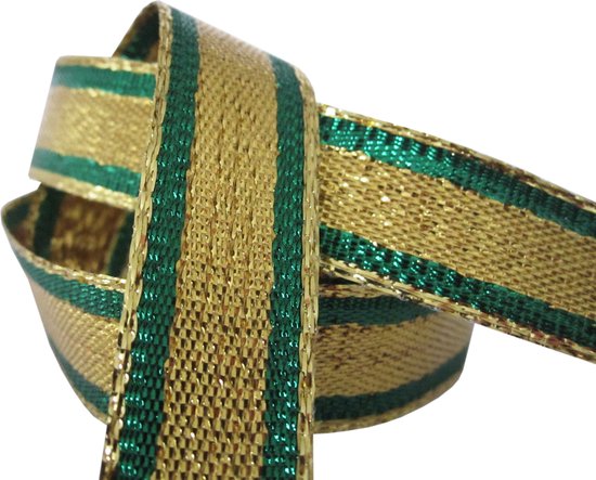 Ruban à Glitter Métalliques De Noël 16mm (1.6cm) | Ruban De Noël En Feuille De Lamé