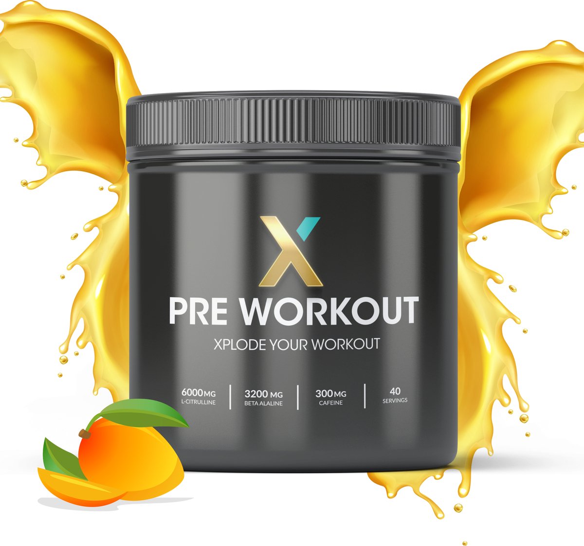 Xplode Nutrition - Xtreme Pre Workout - MANGO TANGO - 40 servings - Xplode your workout!