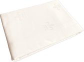 Nappe / housse de serviette Lys français 100 x 100 ivoire (Qualité hôtelière : 250 gr/ m2) - avec défaut de tissage
