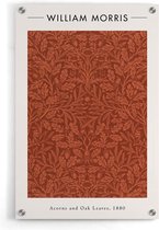 Walljar - William Morris - Acorns and Oak Leaves - Muurdecoratie - Plexiglas schilderij