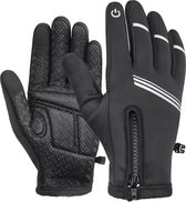 Fiets handschoenen | MTB handschoenen | Wielren handschoenen | Winter | Lang | Zwart
