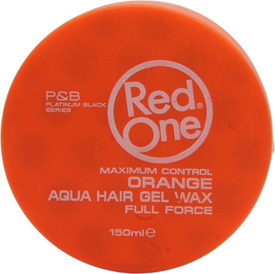 Red One Haar Styling Wax - 150 ml. - Oranje - Aqua Hair Gel Wax