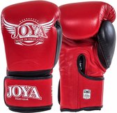 Joya POWER MAX Kickboks Handschoenen Rood Zwart Leder 14 OZ