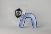 KO Fighters - Hockey Bitje - Gebitsbeschermer -  Mouthguard - Blauw/ Wit - Senior