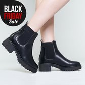 NORAH - dames boots - zwart - enkellaarsjes - blokhak