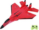 Vitafa RC Straaljager – Vliegtuig speelgoed – Vliegtuig afstand bestuurbaar – Voor volwassenen en kinderen - Rood