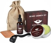 Vitafa Verzorgende baardgroei set - Baardgroei kit - Minoxidil - Baardverzorging - Baard verzorging set - Skin roller