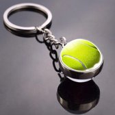 Akyol - tennisbal Sleutelhanger - Tennis - de echte tennis liefhebber - tennis - tennis sleutelhanger - tennisbal - tennissen - 2.5 x 2.5 CM