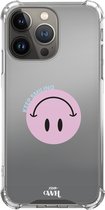 iPhone 12 Pro Max Case - Smiley Pink - Mirror Case