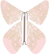 Magic Butterfly ® - Opdraai Vlinder - Magische Vlinders - Vlinder voor in een kaart – 10 stuks Tattoo Roze Vermeil