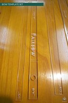 Set Sjablonen In Perspex Met Uw Boog Layout English Longbow 2 Part Set