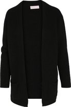 Cassis - Female - Lange cardigan met zakken  - Zwart