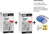 HGX muggenstekker navulling - 2 stuks + Knijpkat/Zaklamp