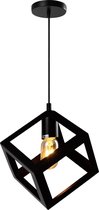 QUVIO Hanglamp modern - Lampen - Plafondlamp - Leeslamp - Verlichting - Verlichting plafondlampen - Keukenverlichting - Lamp - Design lamp kubus - E27 Fitting - Voor binnen - Met 1 lichtpunt 