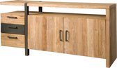 Dressoir | lucca | gerecycled teakhout | naturel | 185 x 50 x 90(h) cm