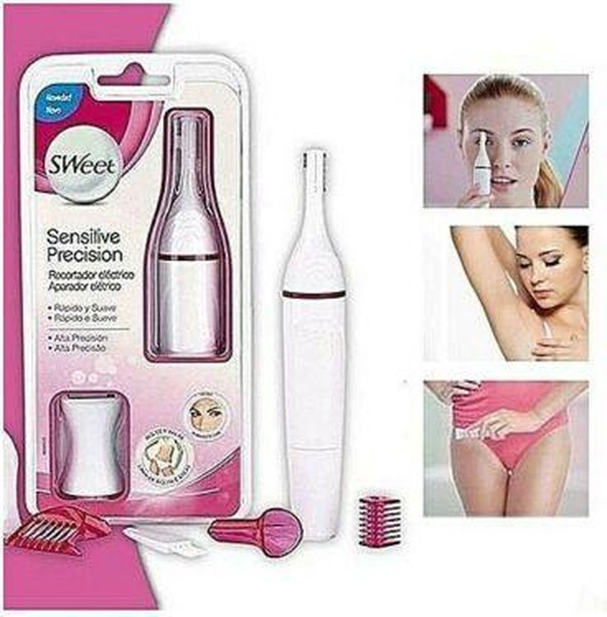 Veet Sensitive - Bikinitrimmer - Roze/Wit | bol.com