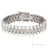 Juwelier Zwartevalk ZILVEREN (GERHODINEERD) ARMBAND 23.331-15/22 cm