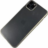 Apple iPhone 6 Plus / 6S Plus - Silicone transparant mat hard hoesje Finn zilver - Geschikt voor
