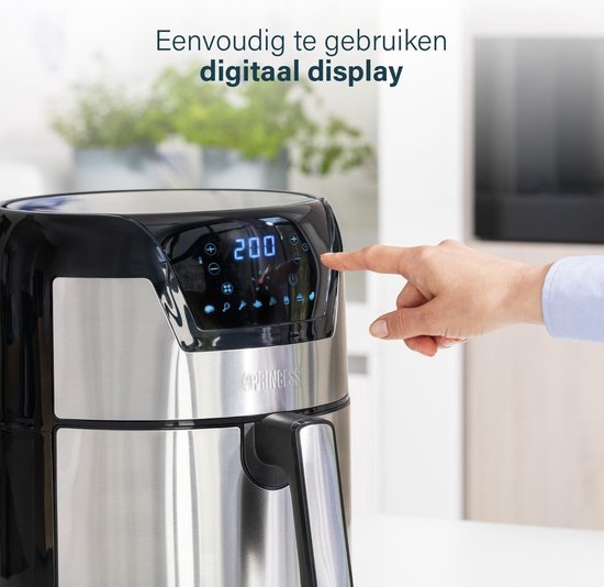 Princess 182026 Digitale Aerofryer XXL - Heteluchtfriteuse - Inhoud 4.5 liter