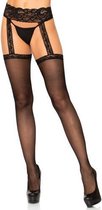 Kousen met Kanten Jarretelgordel - Zwart - Sexy Lingerie & Kleding - Beenmode - Dames Lingerie - Kousen