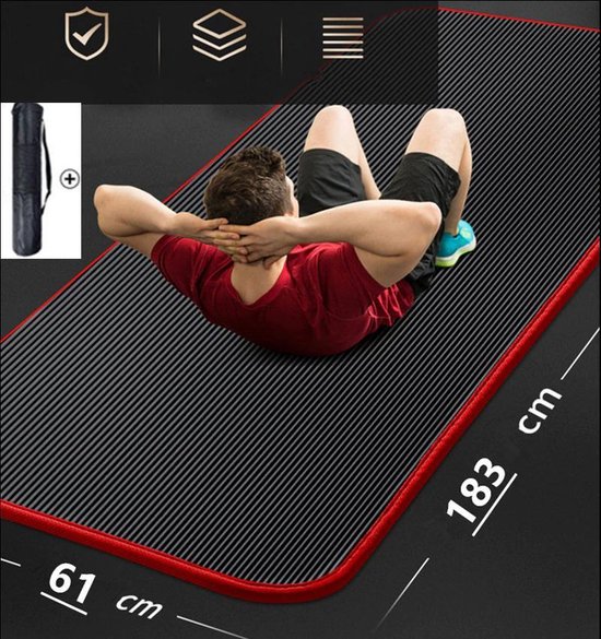 LORIOTH® Extra Dikke Yogamat Yoga Mat Antislip Mat voor Fitness