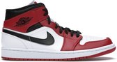 Nike Air Jordan 1 Mid, White/Gym Red-Black, Chicago 2020, 554724 173, EUR 41