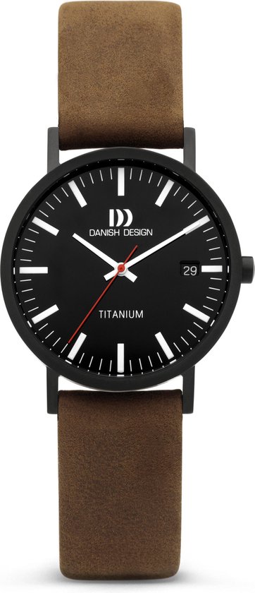 Danish Design Rhine Medium Horloge - Danish Design mensen horloge - Zwart -  diameter... | bol.com