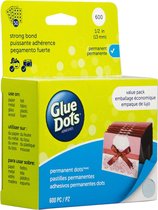 Glue Dots, permanent, 13 mm, 600 stuks, value pack
