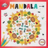Colouring Book - Kleurboek - Mandala - Leeuwen, Aapjes en Giraffen - 24 Pagina's