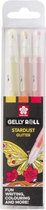 Sakura Gelly Roll 3 stylos gel HAPPY - paillettes