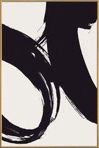 JUNIQE - Poster met kunststof lijst Dune -40x60 /Wit & Zwart