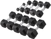 Body-Solid Hexa Rubber Dumbbell Set 2 -25 kg