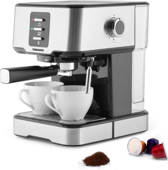 Afscheid genezen toevoegen aan Tomado TPM1502S - Koffiezetapparaat Pistonmachine - 1.5 L inhoud - RVS |  bol.com