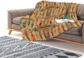 Zethome Afrikaans Etnisch Patroon Digital Printed Modern Chenille Sofa Cover , meubelhoes , Bank hoes , Zetel hoes , Bank beschermer 180x180