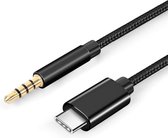 Hozard® USB C naar 3.5mm Jack Kabel 1.2 Meter Zwart