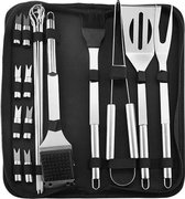 Lupio® Barbecuegerei-set | Barbecue Gereedschapsset | 20-delig | RVS | BBQ Accessoires