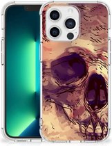 Anti Shock hybrid Case iPhone 13 Pro Max Telefoonhoesje  met doorzichtige rand Skullhead