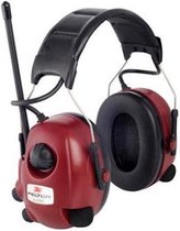 3M Peltor Alert FM-radio gehoorkap met hoofdband rood