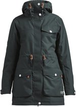 ColourWear Track Parka W - Ski jas - Dames - Donker Groen - Maat S