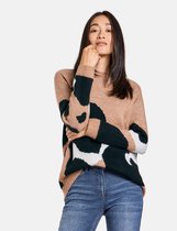 GERRY WEBER Dames Trui met luipaard-intarsia